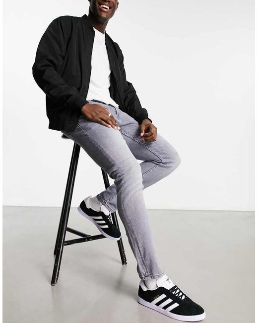 Only & Sons Black Loom Slim Fit Jeans for men