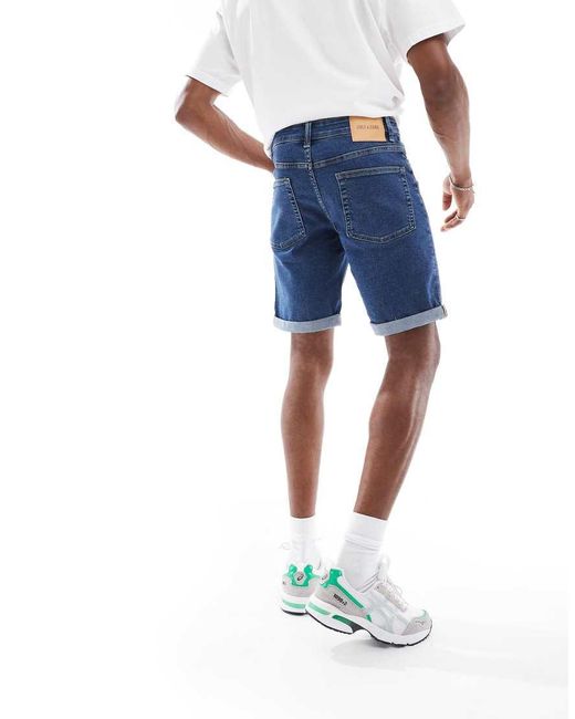 Only & Sons Blue Denim Shorts for men