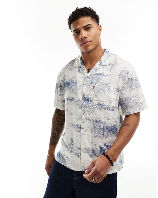Sunset camp - chemise imprimée Levi's pour homme en coloris Gray