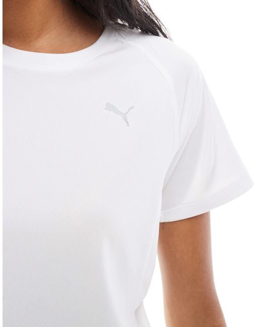 PUMA White Run Velocity Poly T-shirt