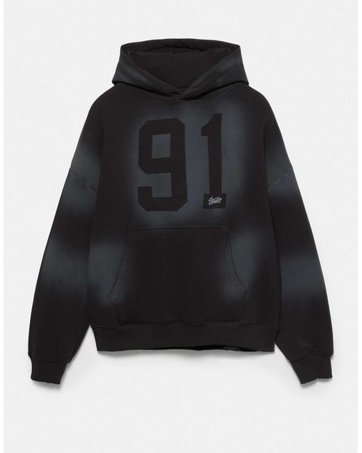 Stwd 91 - sweat à capuche Pull&Bear pour homme en coloris Black