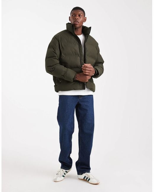 Jack & Jones Black Thick Puffer Jacket for men