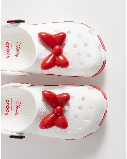 CROCSTM White Minnie Mouse Clogs