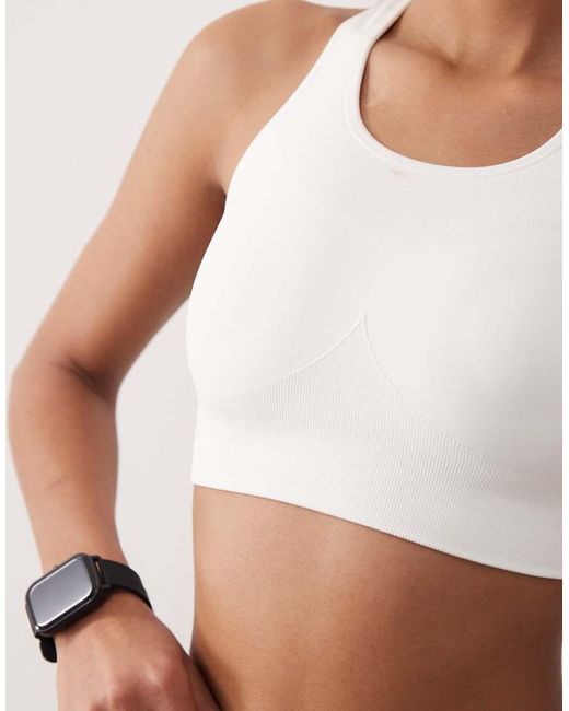 Sweaty Betty White Stamina Seamless Sports Bra