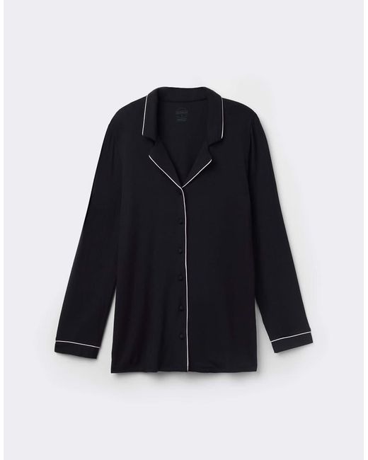 Intimissimi Blue Long-Sleeve Micromodal Jacket