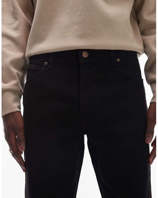 Vaqueros Negros De Corte Recto Texas De Wrangler de hombre de color Natural