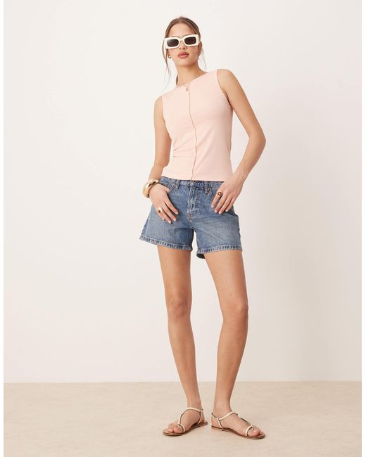 Aware Blue Seam Front Jersey Top