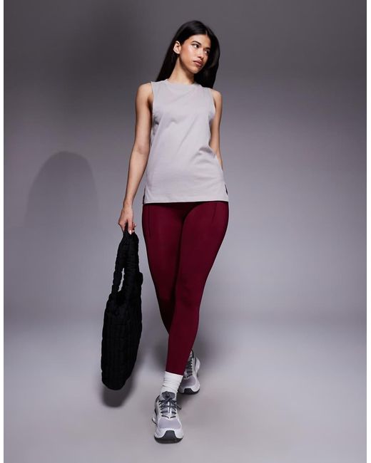 4505 Purple Icon Cotton Drop Armhole Vest With Quick Dry Finish