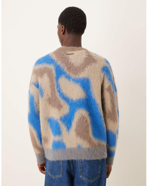 Calvin Klein – pullover mit muster in Blue für Herren