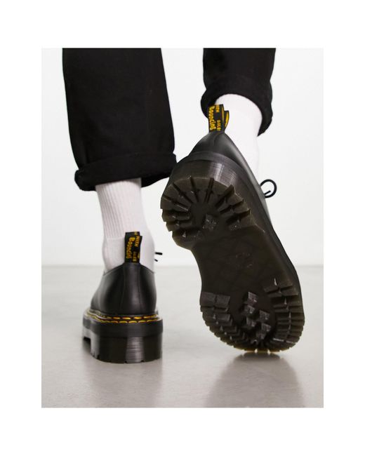 Dr. Martens 1461 Quad Ds 3 Eye Shoes Paris Leather in Black for Men | Lyst  Australia