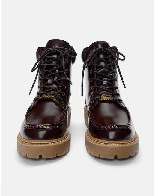 Pull&Bear – schnürstiefel in Brown für Herren