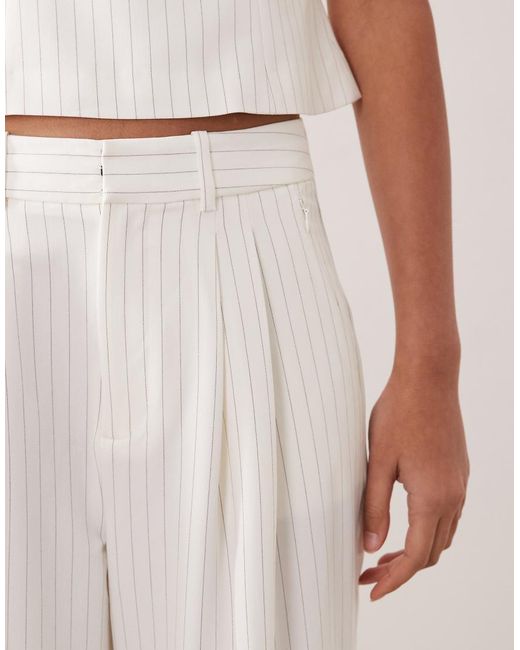 GOOD AMERICAN Multicolor Essential Suiting Gathered Pleat Detail Wide Leg Trousers Co-ord