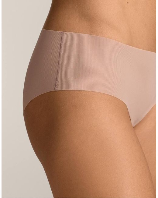 Oysho White 5 Lightweight Laser-cut Polyamide Blend Hipster Briefs