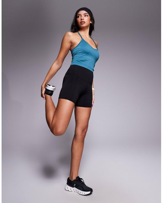 Débardeur dos nu sans coutures avec brassière intégrée - écume 4505 en coloris Blue