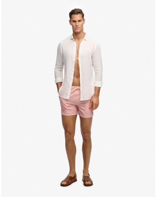 Short Superdry pour homme en coloris White