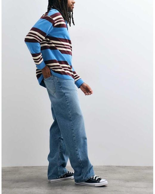 ASOS Blue baggy Jeans for men