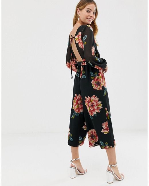 bold print jumpsuit