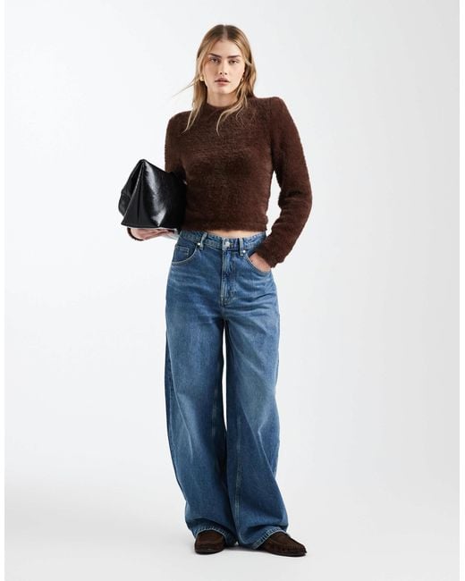 ASOS Brown Fluffy Top