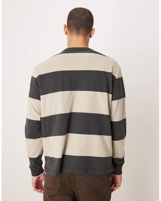 Calvin Klein Natural Long Sleeve Stripe T-shirt for men