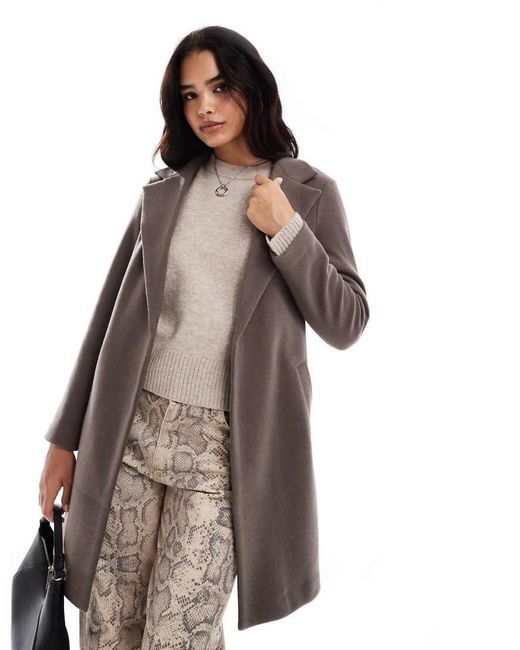 New Look Brown Formal Coat