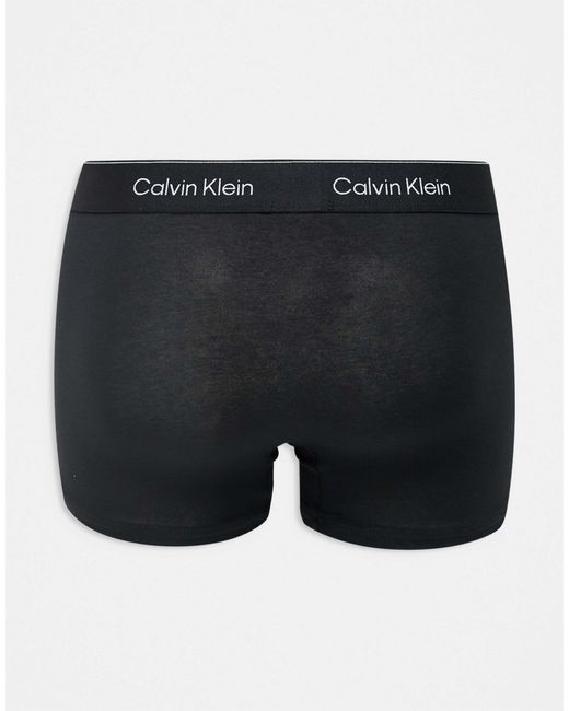Calvin Klein – icon cotton stretch – 3er-pack boxershorts in Black für Herren