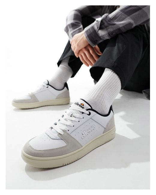 Panaro - sneakers bianche e nere con suola cupsole di Ellesse in Gray da Uomo