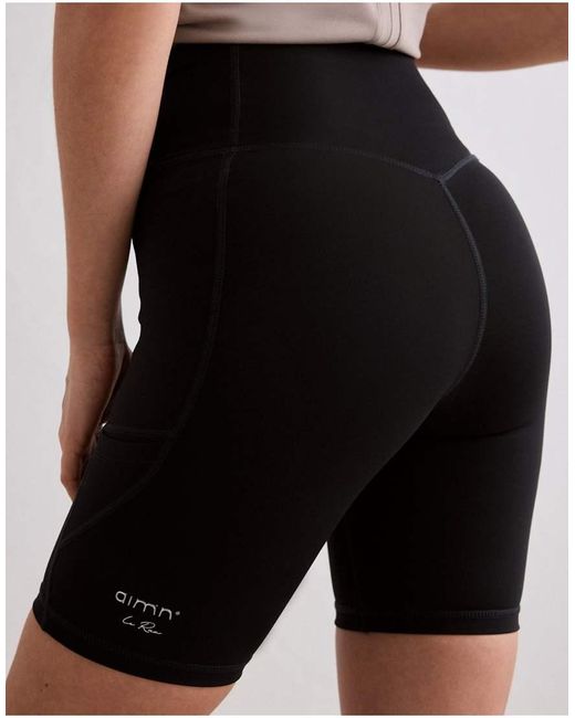 Aim'n Strakke Hardloopshort in het Black
