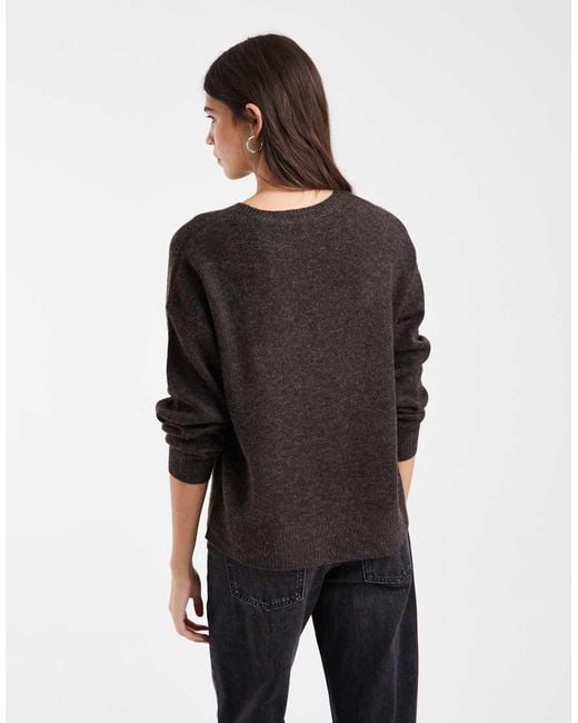ONLY Black O-neck Knit Sweater