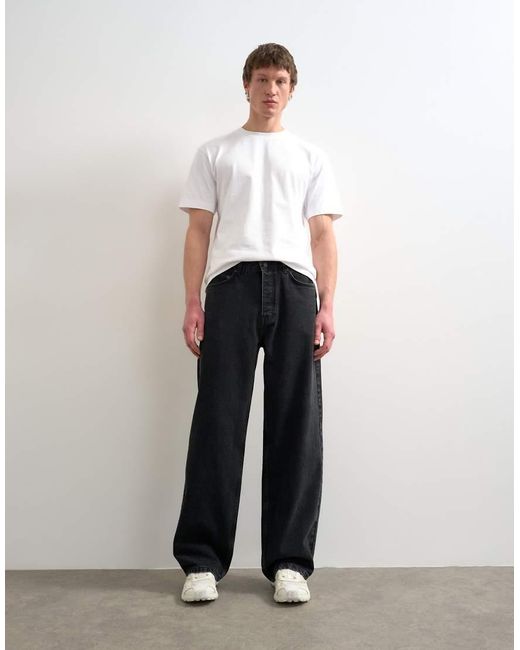 Topman Black Rigid Baggy Jean for men