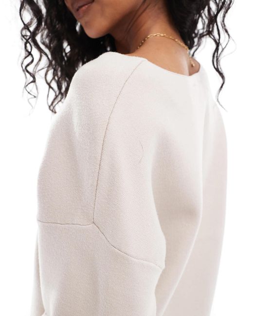 Object White – strukturierter pullover