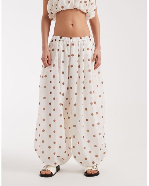 ASOS White Oversized Balloon Pants