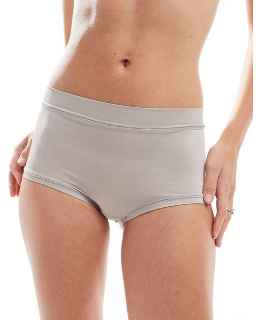 ASOS Gray Bella 2 Pack Super Soft High Waist Shortie