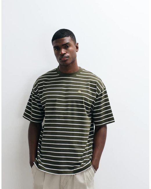 ASOS Gray Oversized T-shirt With Floral Puff Graphic for men