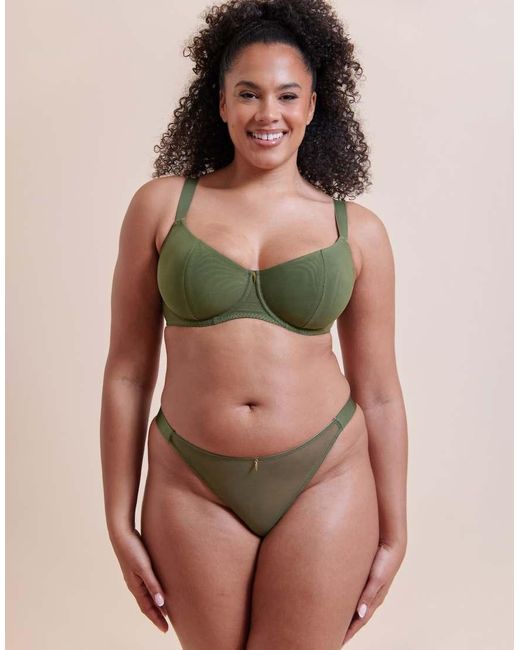 Curvy Kate Green Cool Cat Scooped Multiway Balcony Bra Fuller Bust