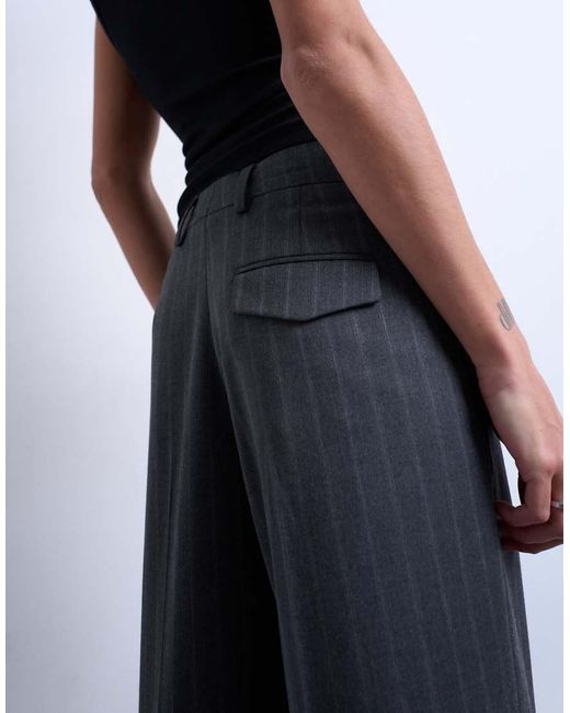 TOPSHOP Blue Co Ord Mensy Pinstripe Trouser