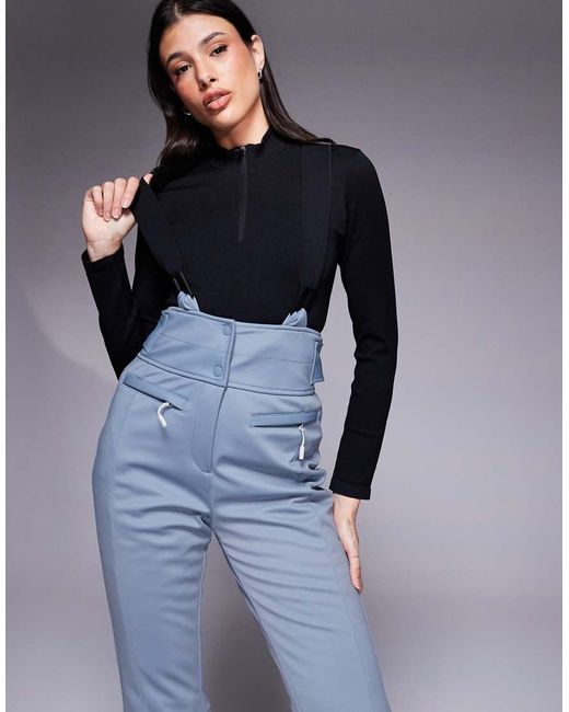 ASOS 4505 Ski & Snow Blue Asos 4505 Tall Ski Soft Shell Water Repellent Kick Flare Ski Trousers