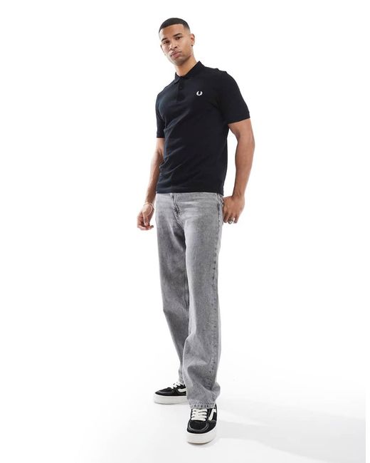 Fred Perry Black Polo Shirt for men