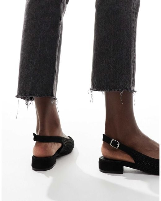 Glamorous Black – spitze, verzierte ballerinas