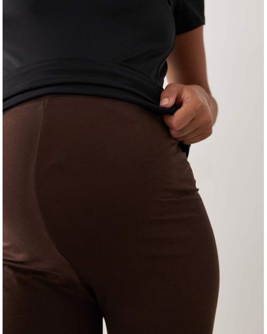 Mama.licious Black Mamalicious Maternity Cotton 2 Pack legging