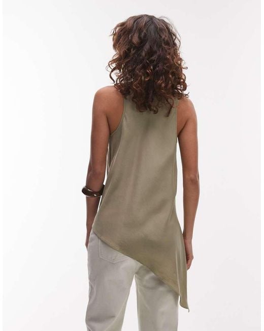 Mango Natural Aysmmetric Hem Top
