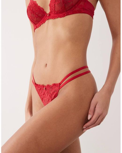 Ann Summers Red Sexy Lace String Thong
