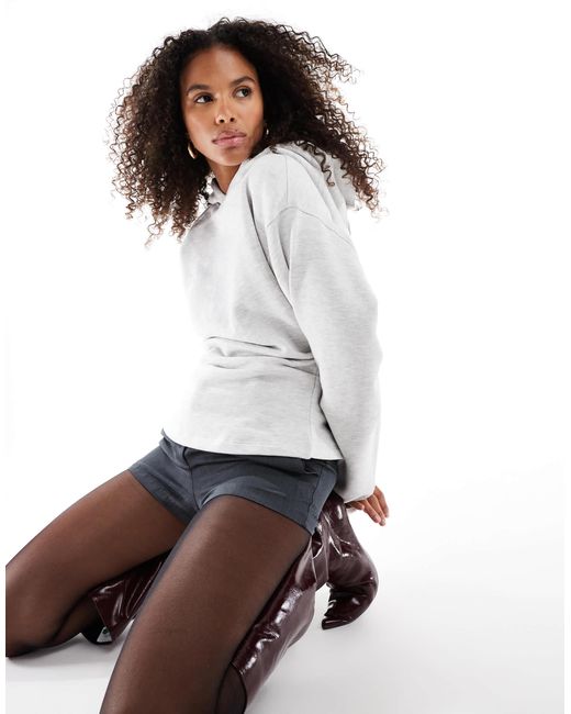 ASOS White – schwerer kapuzenpullover