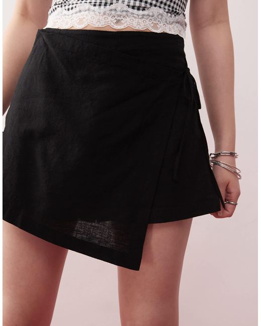 Monki Pink – leinen-skort