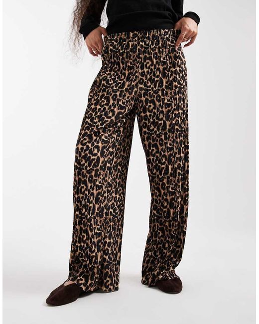 Only Petite Black Pull On Loose Fit Trousers
