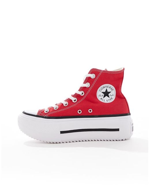Chuck Taylor All Star Lift Double Stack di Converse in Red