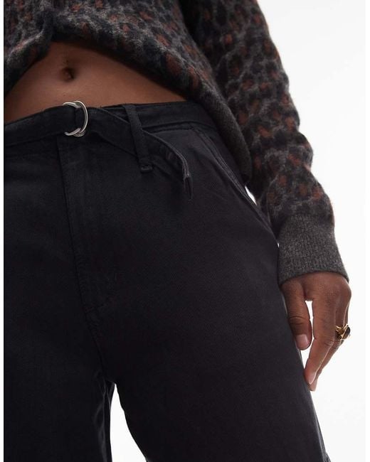 Pantaloni Cargo Dad Fit Larghi Neri di Levi's in Black