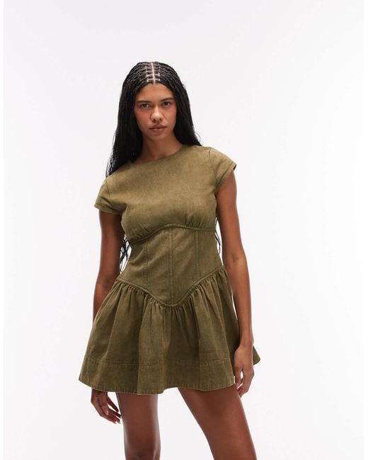 ASOS Women's Green Corset Inspired Sleeveless Mini Dress - zadaszenietarasu.com ASOS Women's Green Corset Inspired Sleeveless Mini Dress - zadaszenietarasu.com