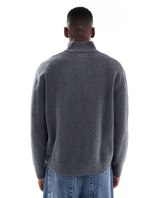 Jack & Jones – dicker oversize-pullover in Blue für Herren