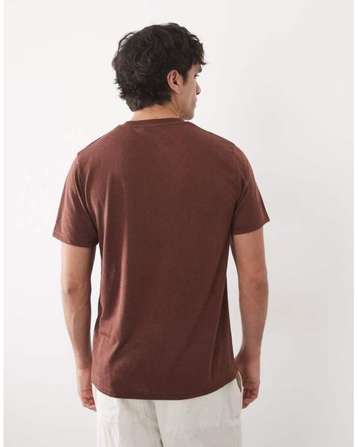 ASOS Brown Regular Fit T-shirt for men