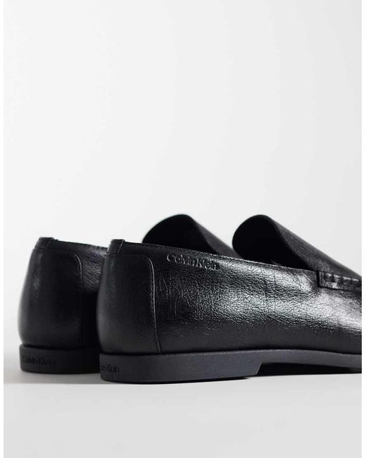 Calvin Klein Black Leather Loafer for men